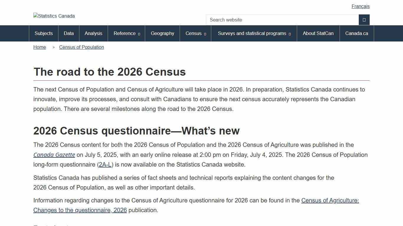 The road to the 2026 Census